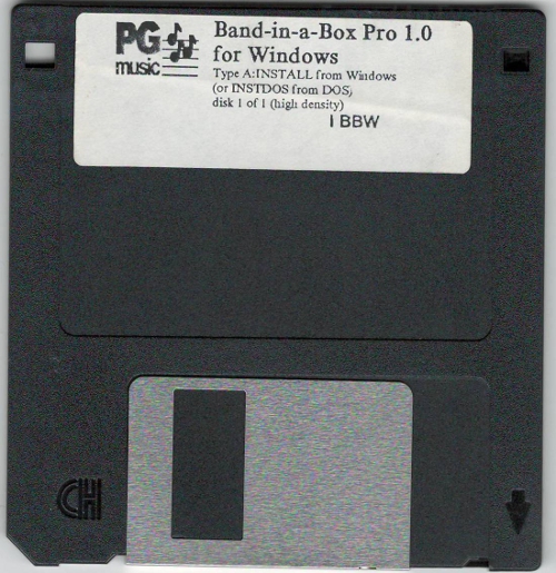 Look at what we found Band-in-a-Box Pro Version 1.0! #TBT - PG 