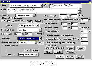 Editing a Soloist