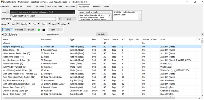 MultiPicker- Soloists