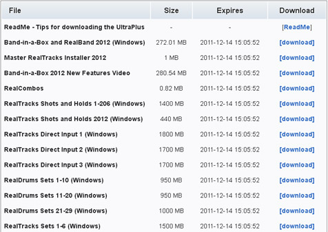 Access your download page