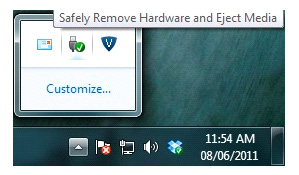 Safely remove hardware