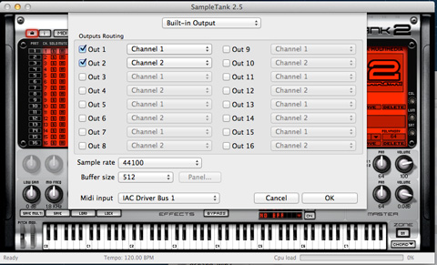 Select the IAC bus for input