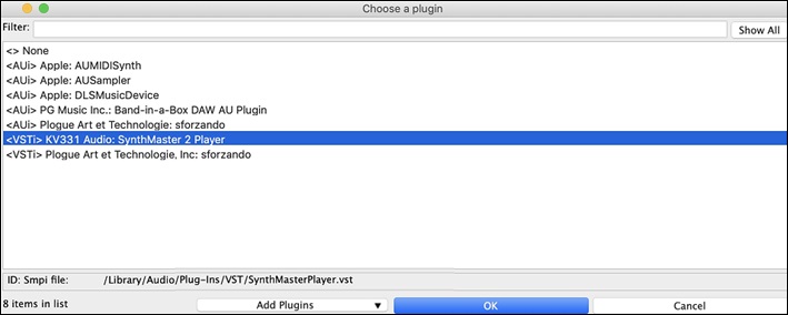 Choose a plugin