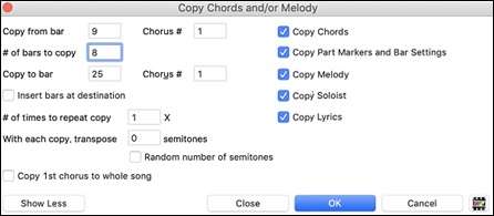 Copy Chords and/or Melody
