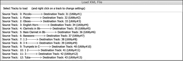 Load XML File dialog