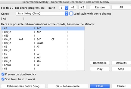 Reharmonizing PG Music - Online Manuals - Band-in-a-Box 2024 for Mac User's Guide