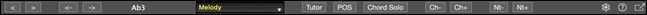 Guitar window toolbar