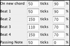 Guitarist Editor options
