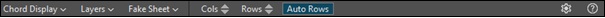 Chord Sheet toolbar