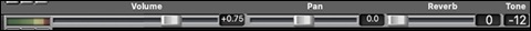 Tracks Window - Volume/Pan/Reverb/Tone Labels 