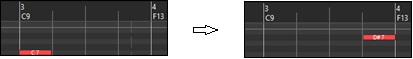 Piano Roll Window - note move