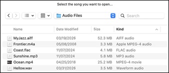 Stem Splitter Player - Open Song 