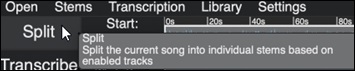 Stem Splitter Player - a Tooltip