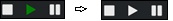 Stem Splitter Player - Playback button from green to white