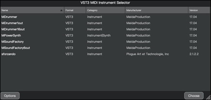 VST3 Selector
