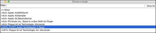 Choose a plugin