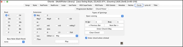 Chord Builder - Chord Picker