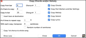 Copy Chords and/or Melody