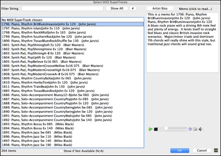 MIDI SuperTracks Picker (modal)