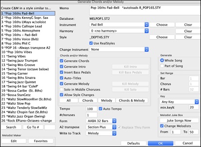 Melodist Picker (modal)