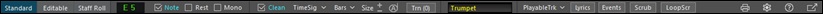 Notaion window toolbar
