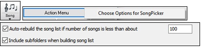 new options in song picker