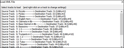 Load XML File dialog