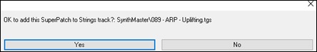 confirmation message