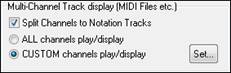Lead Sheet Options dialog - Multi-Channel Tracks option
