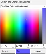 Display Options dialog
