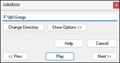 Jukebox dialog