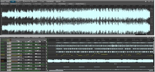 Audio Edit and Tracks windows