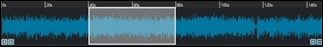 Stem Splitter Player - Waveform with a region selected