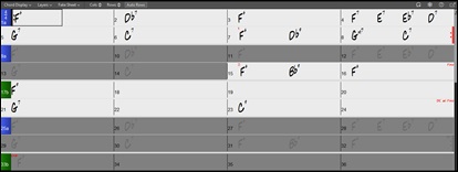 Chord Sheet in Linear Mode