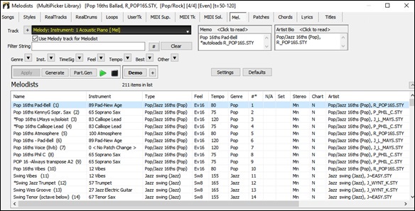 Melodist Picker (floating)
