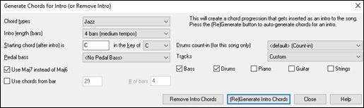 Generate Intro Chords