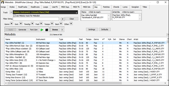 Melodist Picker (floating)