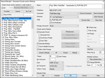 Melodist Picker (modal)