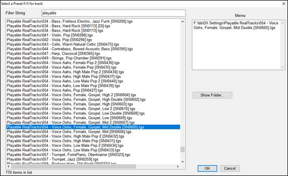 hi-q midi instrument selectioin dialog