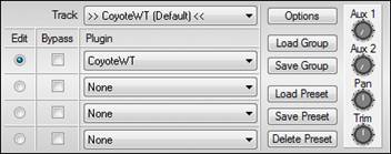 Select a VST plug-in dialog
