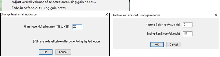 right-click menu of the Tracks Window and dialogs