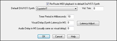 MIDI Driver Setup