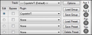 Select a VST plug-in dialog
